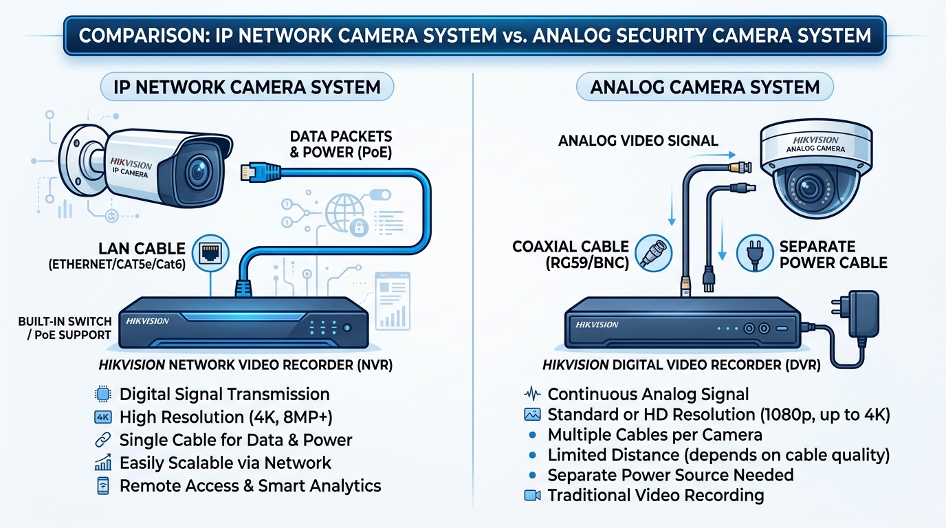 ネットワークカメラ vs アナログカメラ：日本の防犯環境に合った選び方