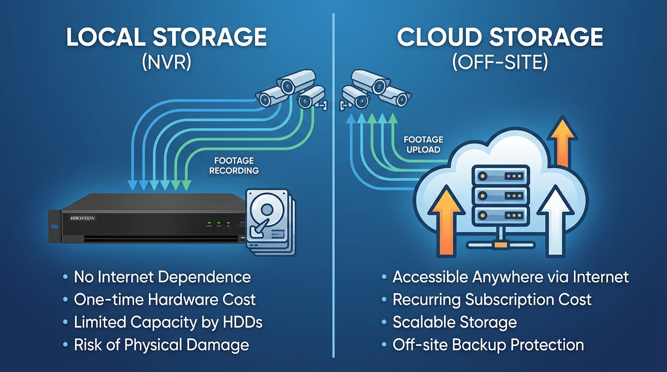 クラウド録画 vs ローカル録画：コスト・セキュリティ・利便性を徹底比較