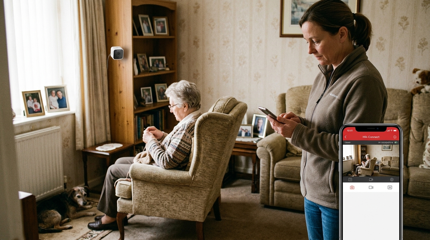 訪問介護・在宅ケアの安全確認システム：映像監視による安心の見守り