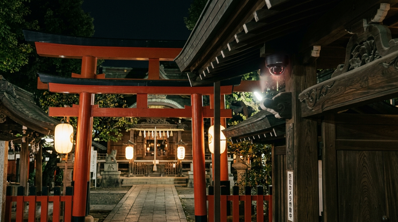 神社・仏閣・文化財施設の防犯カメラ：日本の文化遺産を守るセキュリティ