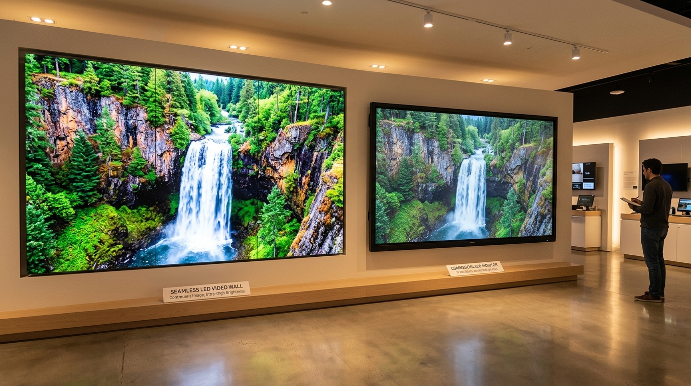 LEDディスプレイ vs 液晶ディスプレイ：商業・業務用途での選び方